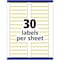 Avery File Folder Labels, TrueBlock, 1/3 Cut, 1500/BX, Yellow PK AVE5966 - alternate 2